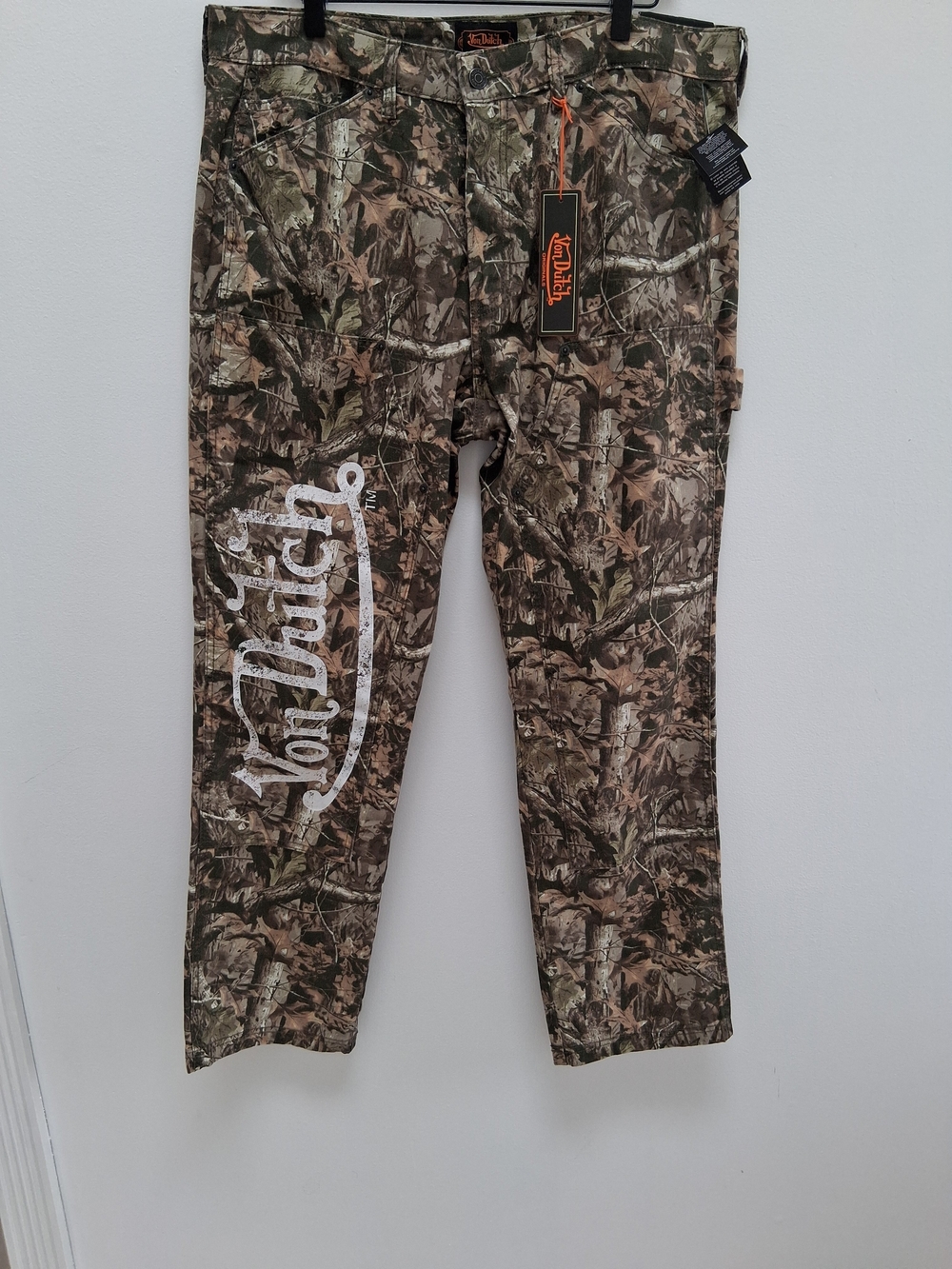 Von Dutch Men’s One Side Carpenter Camo  Pants Size 36 NWT